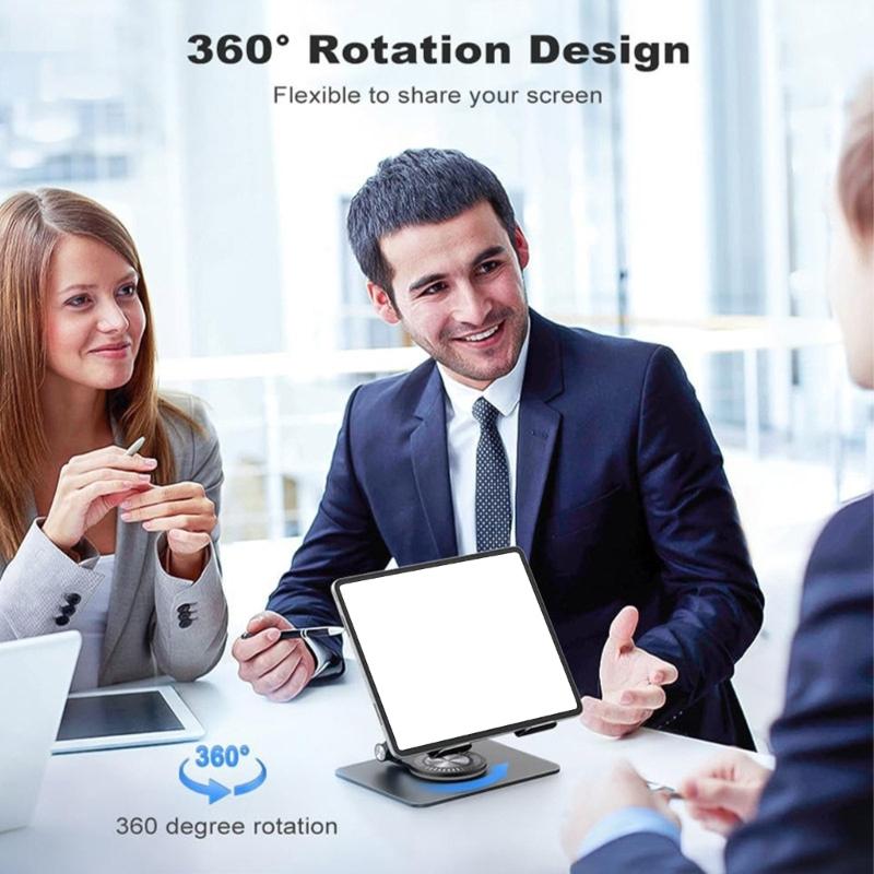 Tablets Stand Bracket Desk Adjustable Tablets Bracket Foldable 360 Degree Rotatable Desktop Laptop Bracket for Laptop