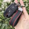 Schlüsseltasche Abdeckung für Volkswagen Polo Golf Passat Tiguan Octavia Käfer Leon Altea mit Schlüsselanhänger Kratzschutz Stoßfester Schutz