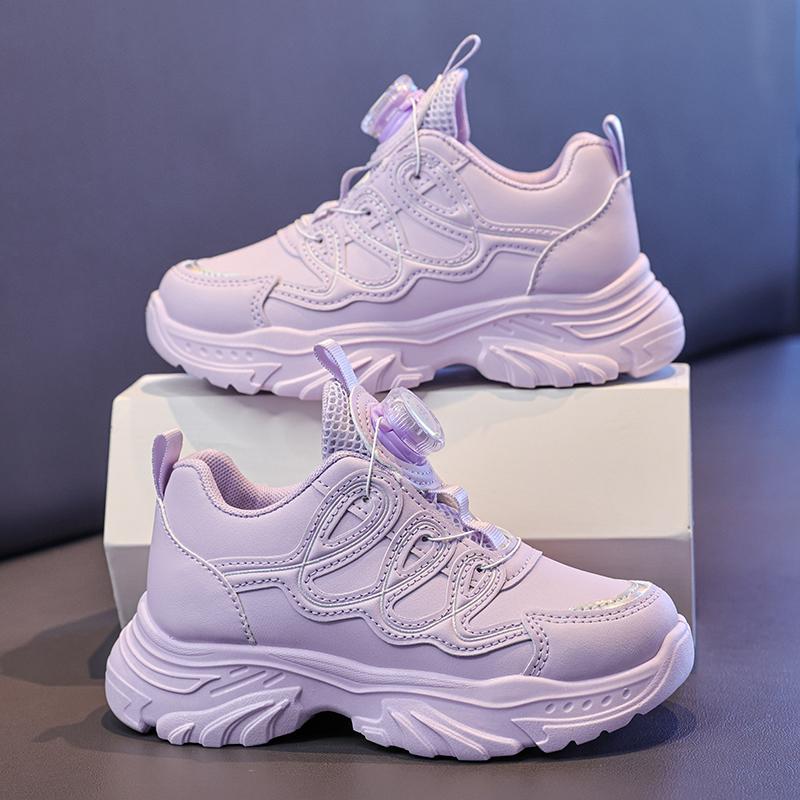 White Kids Sneakers Girls Sport Shoes Kids Spring New Platform School Fashion Athletic Footwear Tennis Girls Sneaker 4-12 Years