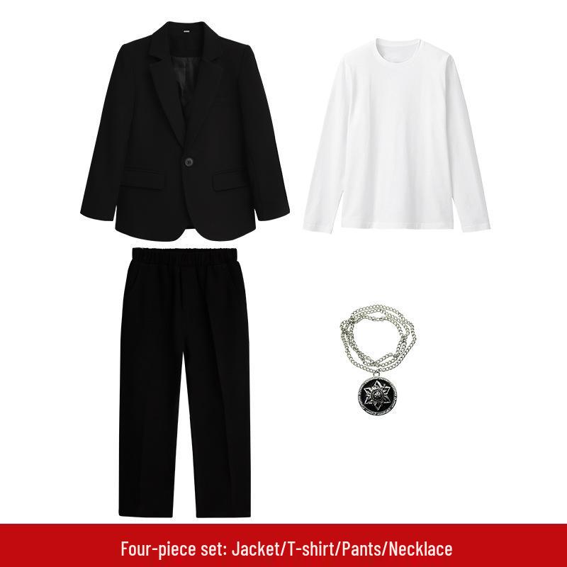 Children's Spring Suit Set: Boy's Casual Performance & Photography Outfit, Flower Boy Wedding Attire