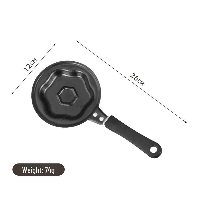 Kreativní mini nepřilnavá pánev ve tvaru srdce na roztomilá kreslená smažená vejce