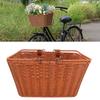 Bike Basket PP   Woven Retro   Front Bike Storage Basket with Handle for Bch Picnic