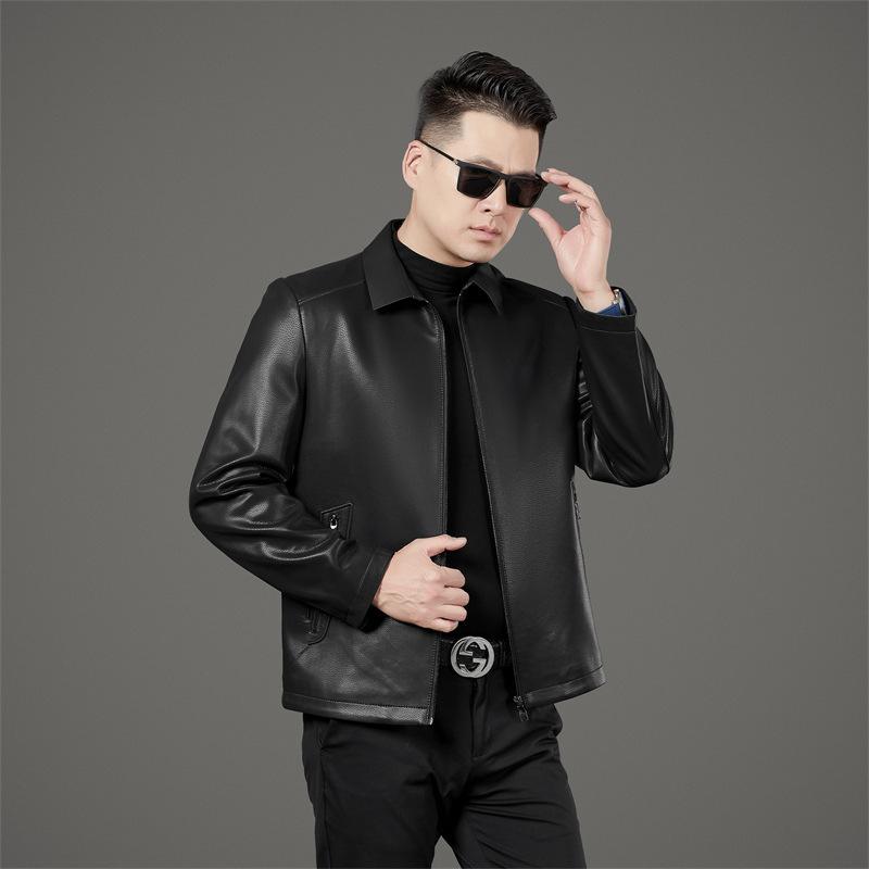 Осенние и зимние куртки из натуральной кожи для мужчин — фото 4