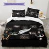 All Blacks Pattern Bedding Home Decoration Birthday Gift (1 * duvet cover + 2 * pillowcase, without core)