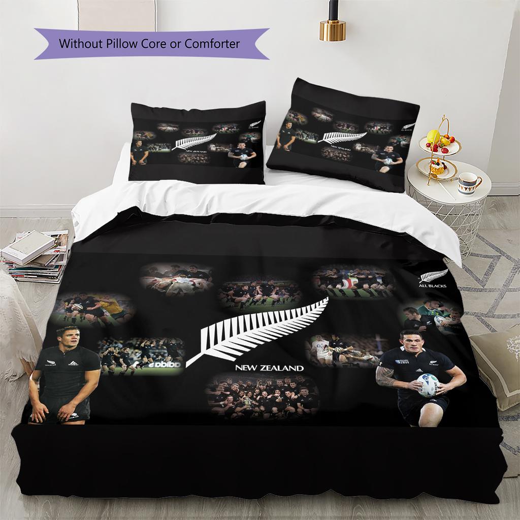 All Blacks Pattern Bedding Home Decoration Birthday Gift (1 * duvet cover + 2 * pillowcase, without core)