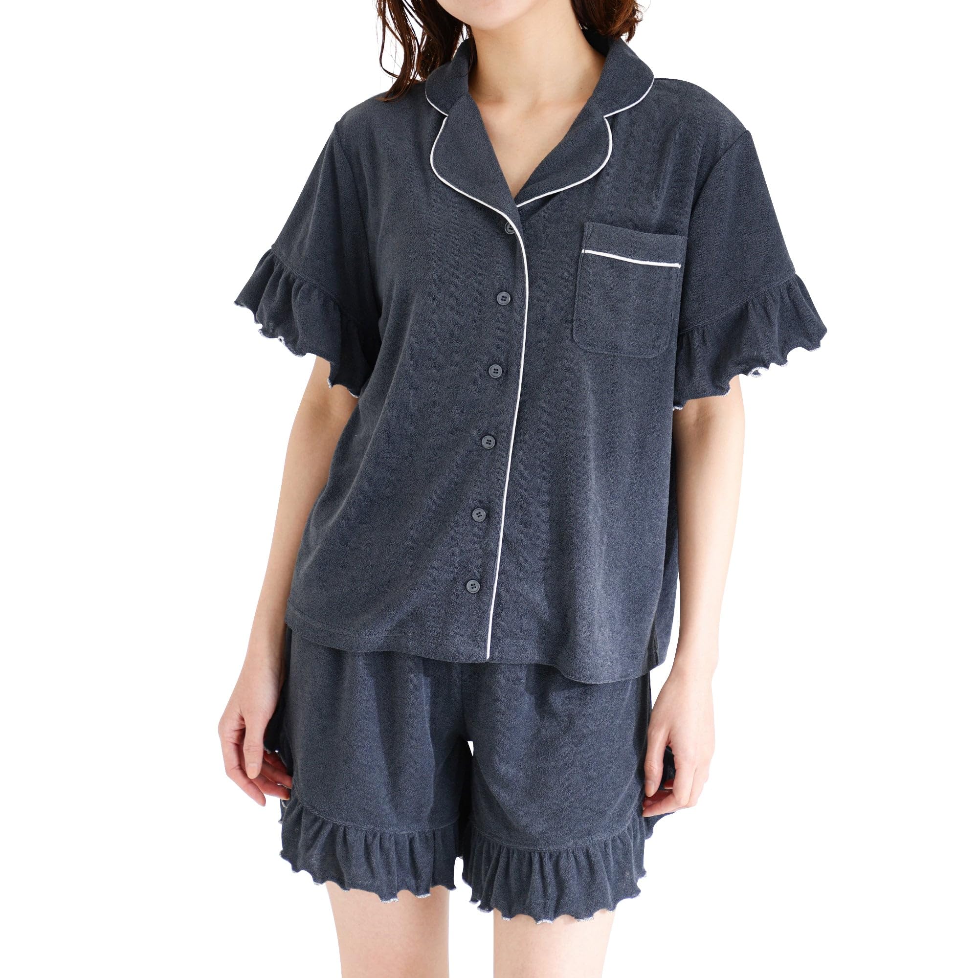 

Francfranc pile new life dark gray [Francfranc] Xylitol-processed pajamas, gift,