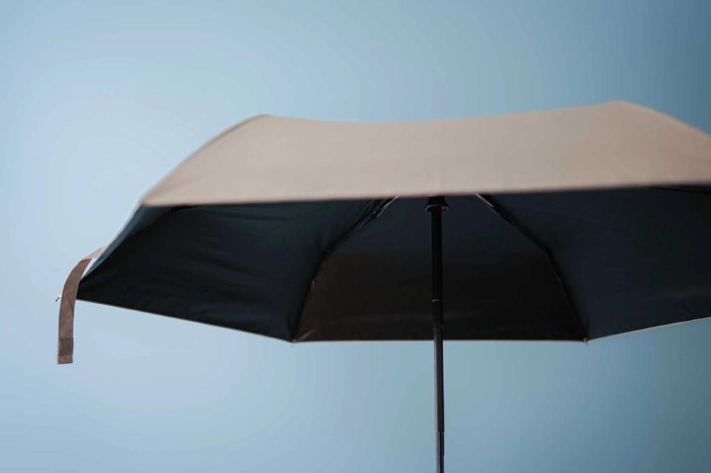Komiya Shoten Folding Umbrella for Men and Perfect for Sun and UV Solid 60cm Women, Rain, Protection, Wind-Resistant Ribs, 100%+ Shading, Color, (Grey