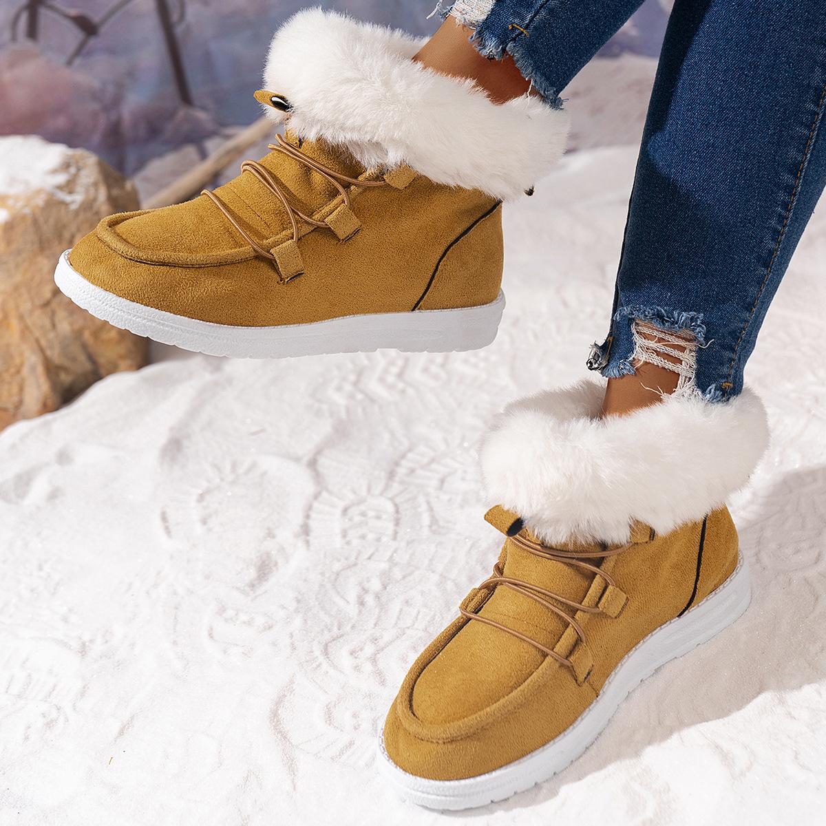 

2025 зимняя новая обувь Mao Mao импортная торговля повседневная женская хлопковая обувь большого размера женский производитель 38 жёлтый