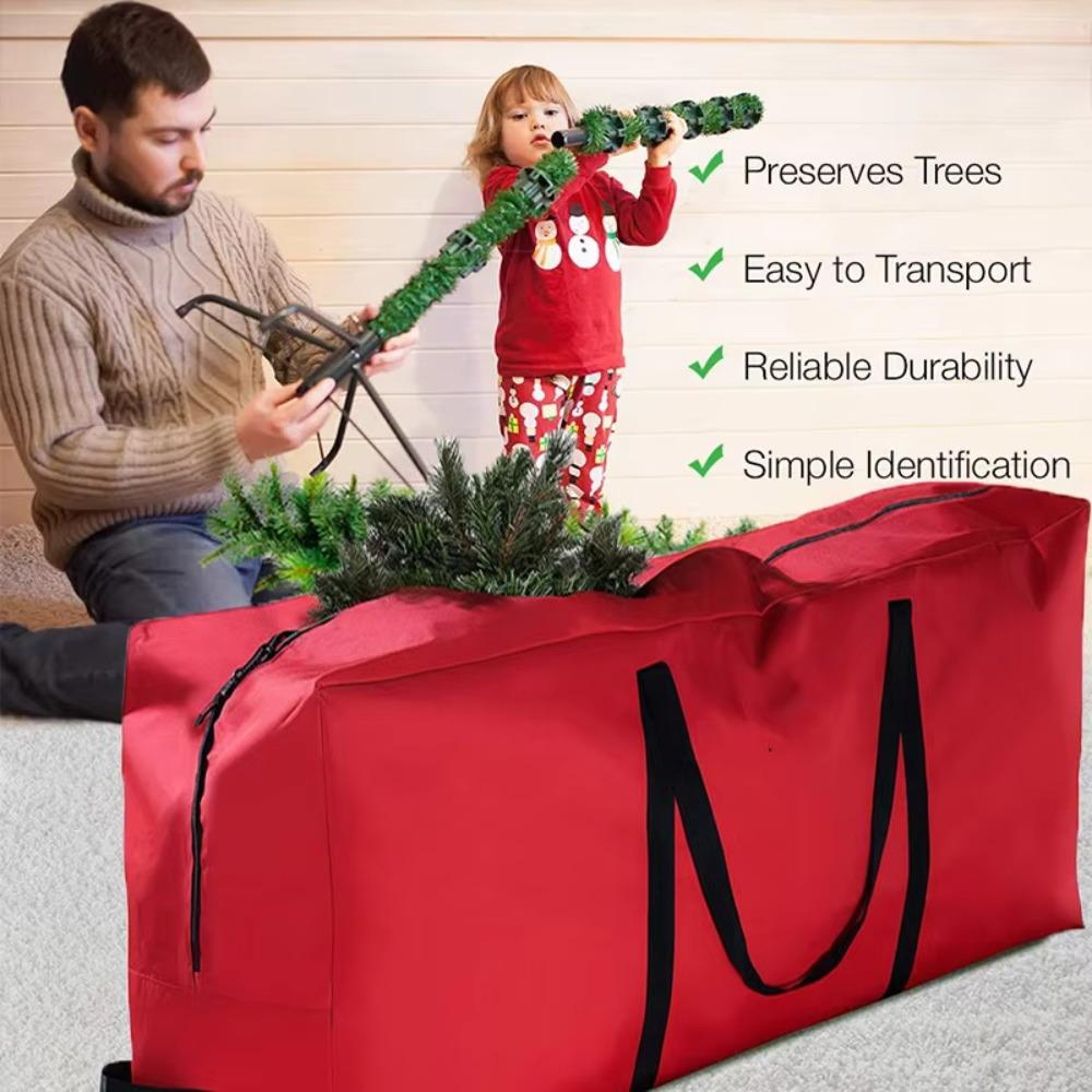 Oxford Cloth Christmas Tree Bag Large Capacity Christmas Supplies Home Organizer Xmas Decoration