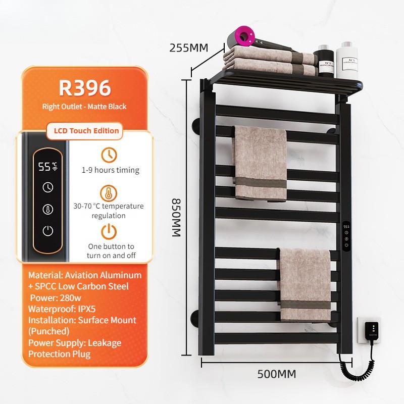 Intelligent Electric Towel Rack Bathroom Constant Temperature Electric Heating Towel Drying Rack Household Towel Storage Rack