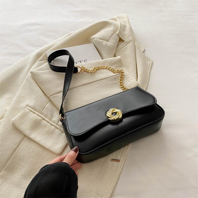 

Модная ретро-цепная маленькая сумка для женщин на лето, новая высококачественная маленькая квадратная сумка через плечо на одно плечо