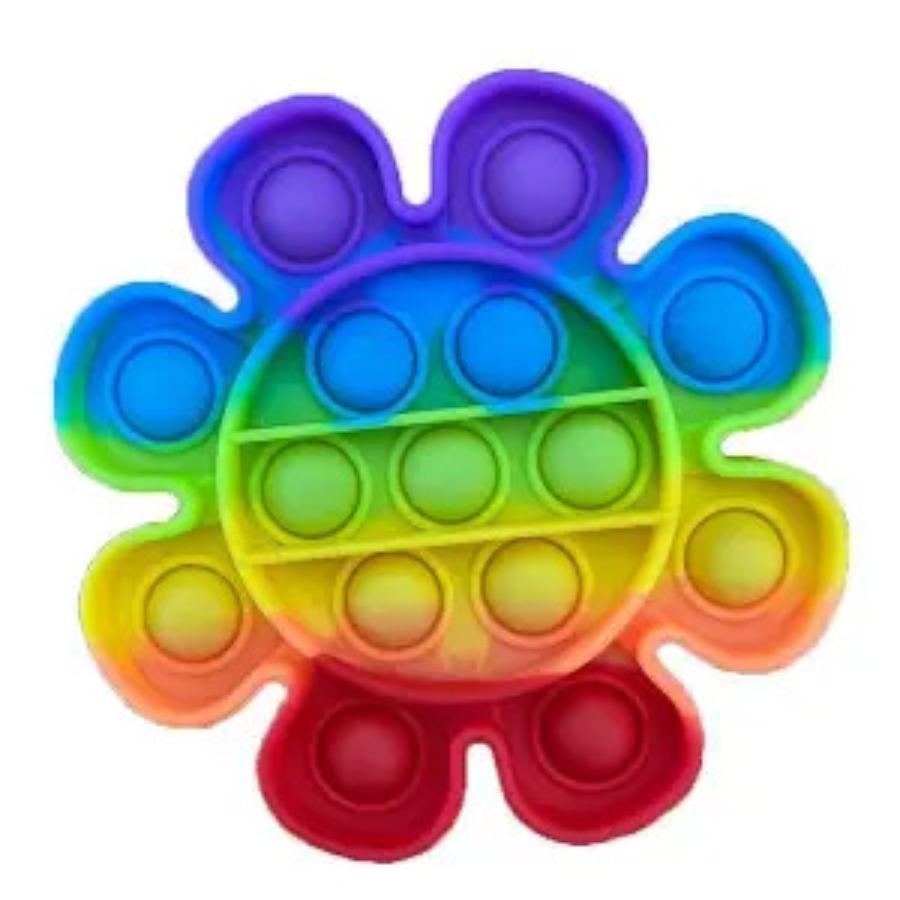 Silicone Rubber Anti Anxiety Stress Relief Push Pop Bubble Rainbow Pumpkin Ghost Fidget Toys Squeeze The Toy for Kids Adults
