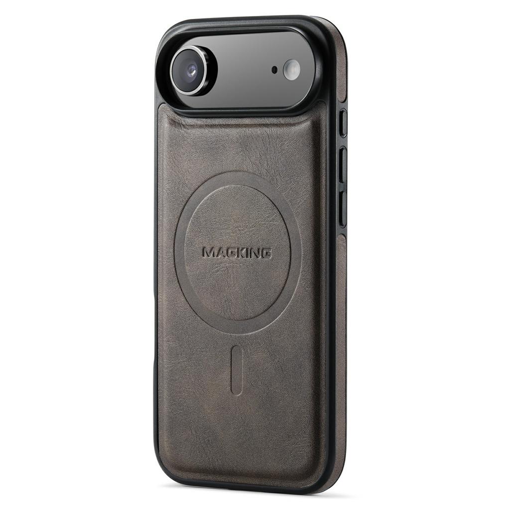 MAGKING K1 Series For iPhone Air Magnetic Case PC+TPU+PU Leather Phone Cover