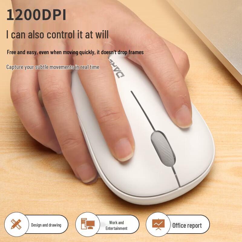 Dareu LM106G Ultra-thin Wireless Office Mouse