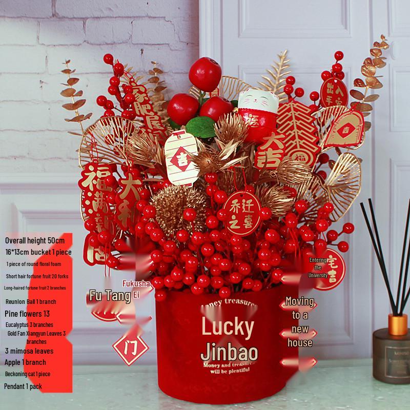 Fortune Flower Bucket: Home & Wedding Décor, Housewarming & Newlywed Gift