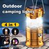 Rechargeable Camping Light, Telescopic Multifunctional Work Light, Portable Design Pendant Light, Suitable for Tents and Hiking Trips