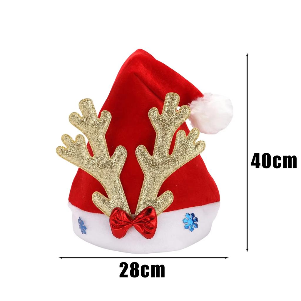 Deer Antler Hat Decorative Photography Props Hat Festival Gathering Hat Festive For New Year Christmas Party