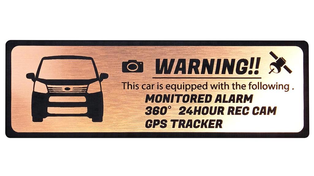 Honami Works MOVE LA150 LA160 Security Dash GPS Tracker Sticker Emblem, 24-Hour Surveillance, Cam,