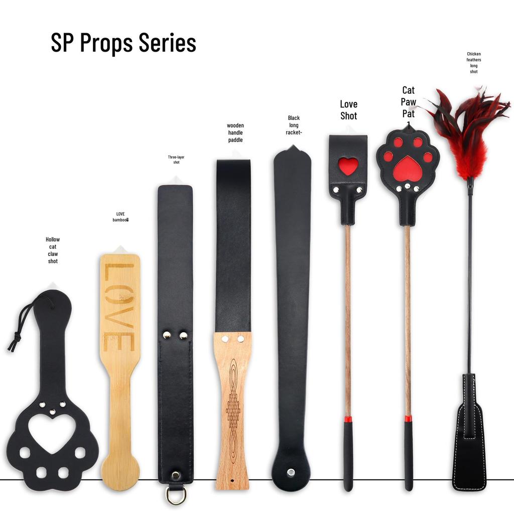 Cat Paw Leather Spanking Paddle Set - BDSM Discipline Whip & Sex Toy for Women
