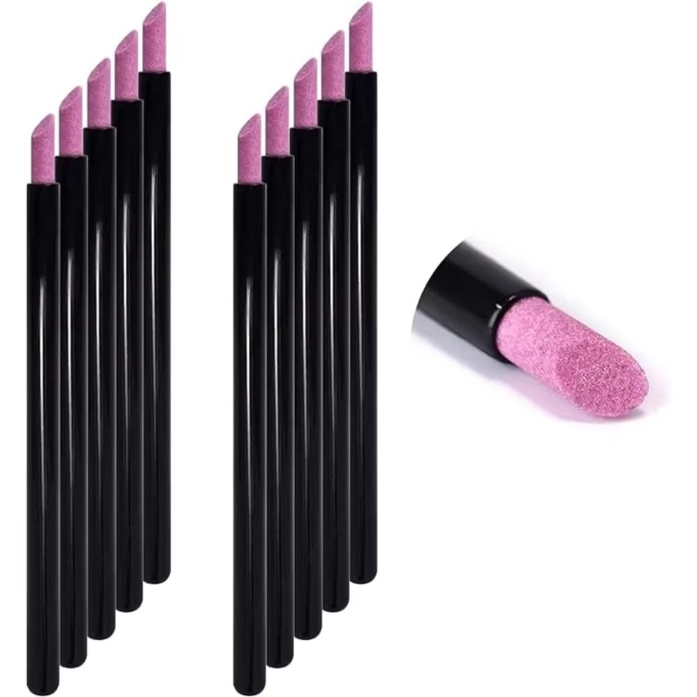Quartz Cuticle Remover Plastic Manicure Nail Files Durable Nail Skin Grinding Pen  Manicure Tools