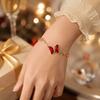 Crystal Inlay Crystal Bracelet Zirconia Women Bracelet Minimalist Look Leaf Bracelet  Dating Outfit