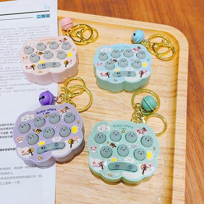 Zábava Mini Palm Hit Zem Myš Hračka Hračka Přívěsek na klíče Roztomilý kreslený Kreativní funkce Dárek Přívěsek Děti Děti Vánoční dárek