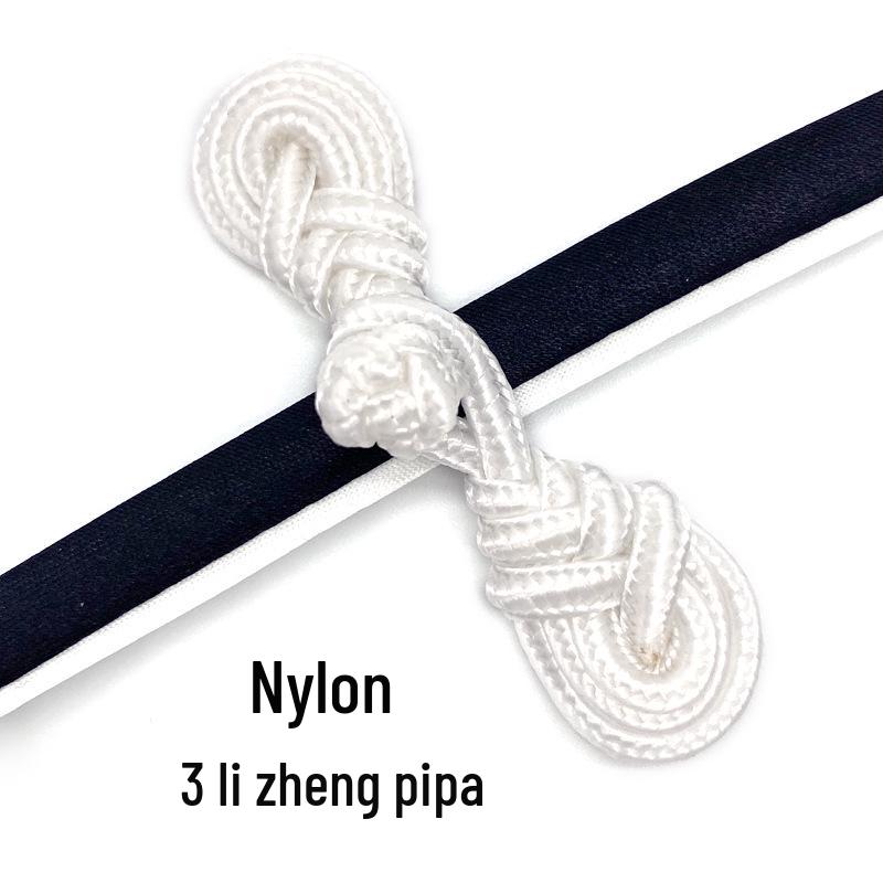 Reversible Handmade Pipa Buttons Tang Suit Cheongsam Coat Shoes Dyeable Polyester Clothing Buttons by Bai Xi Accessories