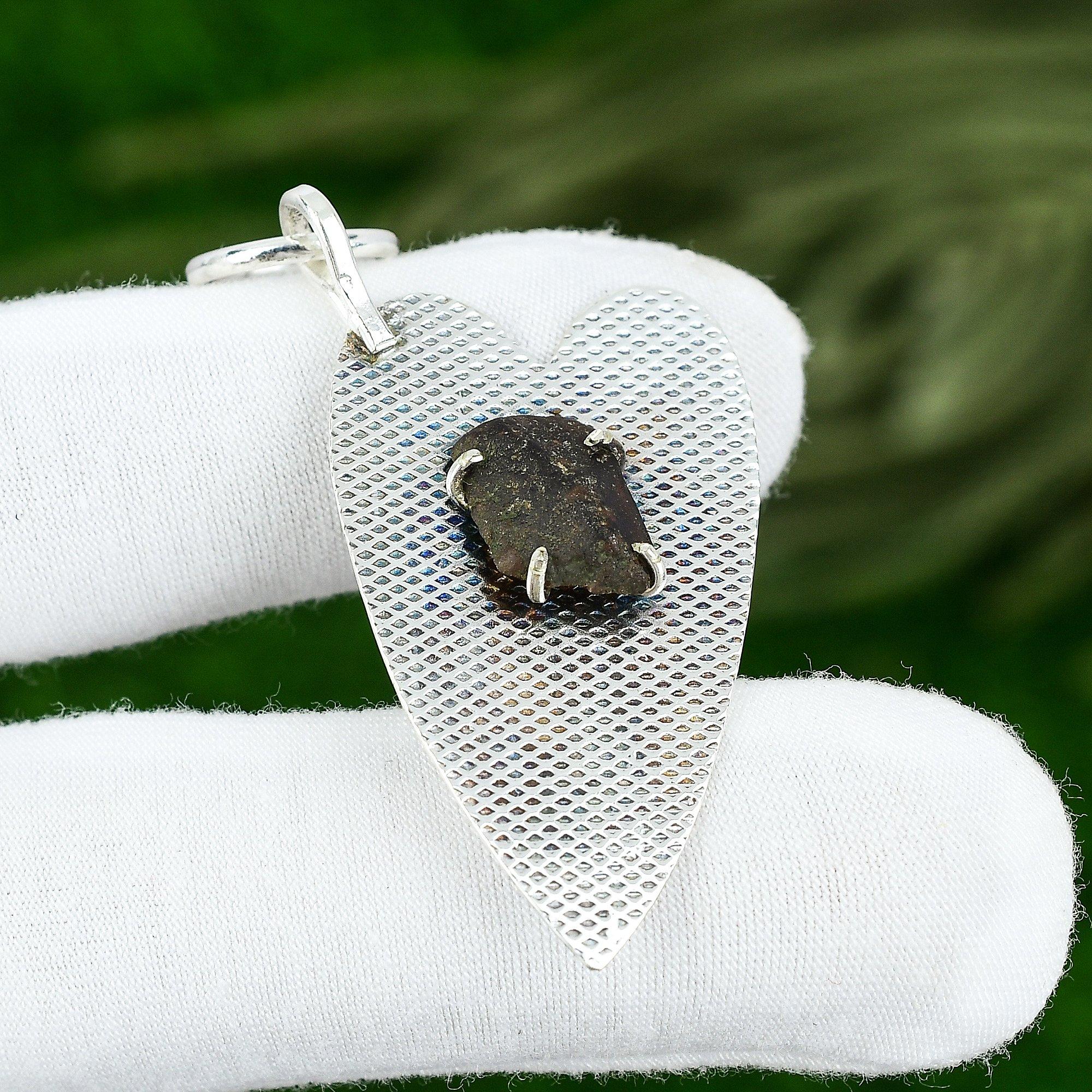 

Sisters Day Sale Moldavite Quartz Gemstone Boho New Pendant Jewelry 925 Silver