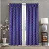 Nordic Finished Curtains Solid Color Geometric Embroidery Piercing Rod Curtains Solid Color Blackout Curtains