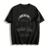 Vintage Boating Sport Fishing Club Off-road Boat Print Tee Pure Cotton T-shirt