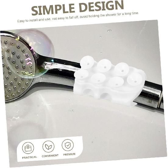 BESPORTBLE Shower Head Holder Suction Cup 2pcs Silicone Shower Suction Cup Holder Appendix Handheld Suction Cup Shower Head Bracket