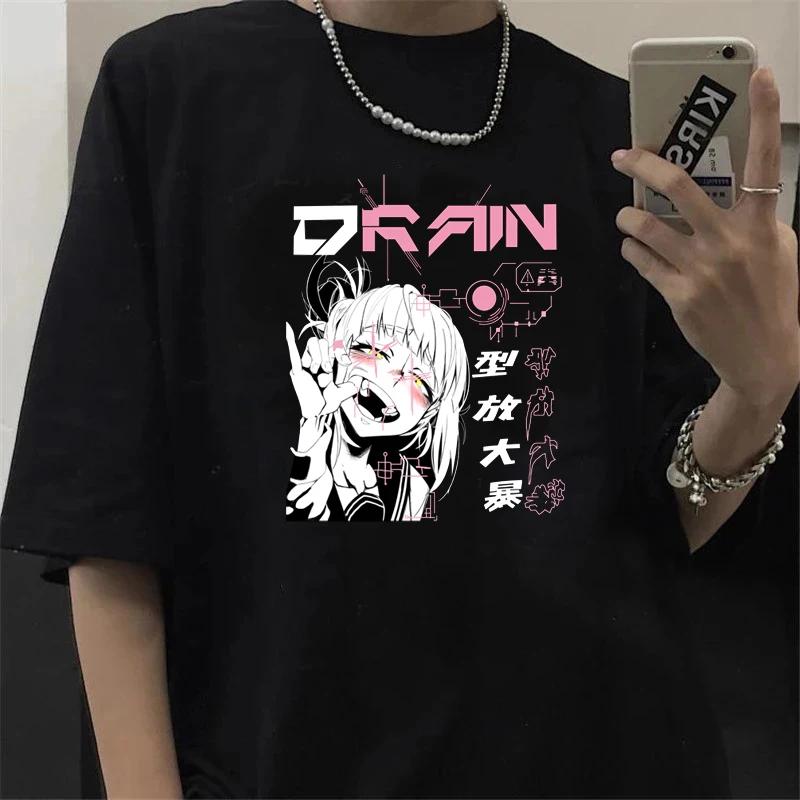 Japanese Anime My Hero Academia T Shirt Unisex Kawaii Cartoon Himiko Toga Funny Graphic T-shirt Fashion Ullzang Tshirt FeUnisex