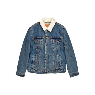 Levis FW22 Veste en Jean Doublée Polaire Homme Vestes Bleu Foncé 163650041