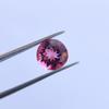 Ruby Shade Glass Stone, Round Faceted Cut 9 mm, 2.25 Carat Size stone.