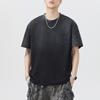 Summer Heavy 300g Gradient Wash Cotton Sleeve T-shirt Men's National Japanese Casual
