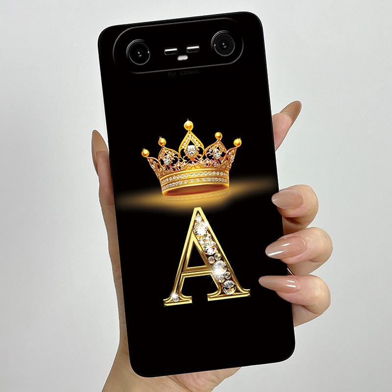 Fodral För Tecno Pova Slim 5G Spark Slim 4G KM9 KM7k Telefonfodral Krona Bokstav Stötsäkert Mjukt Anti-fall Skydd För Tecno Spark Slim