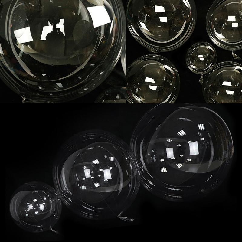 Zoll Transparenter Bobo Bubble Ballon Klar Aufblasbar Luft Helium Globos Hochzeit Geburtstagsfeier Deko Babyparty