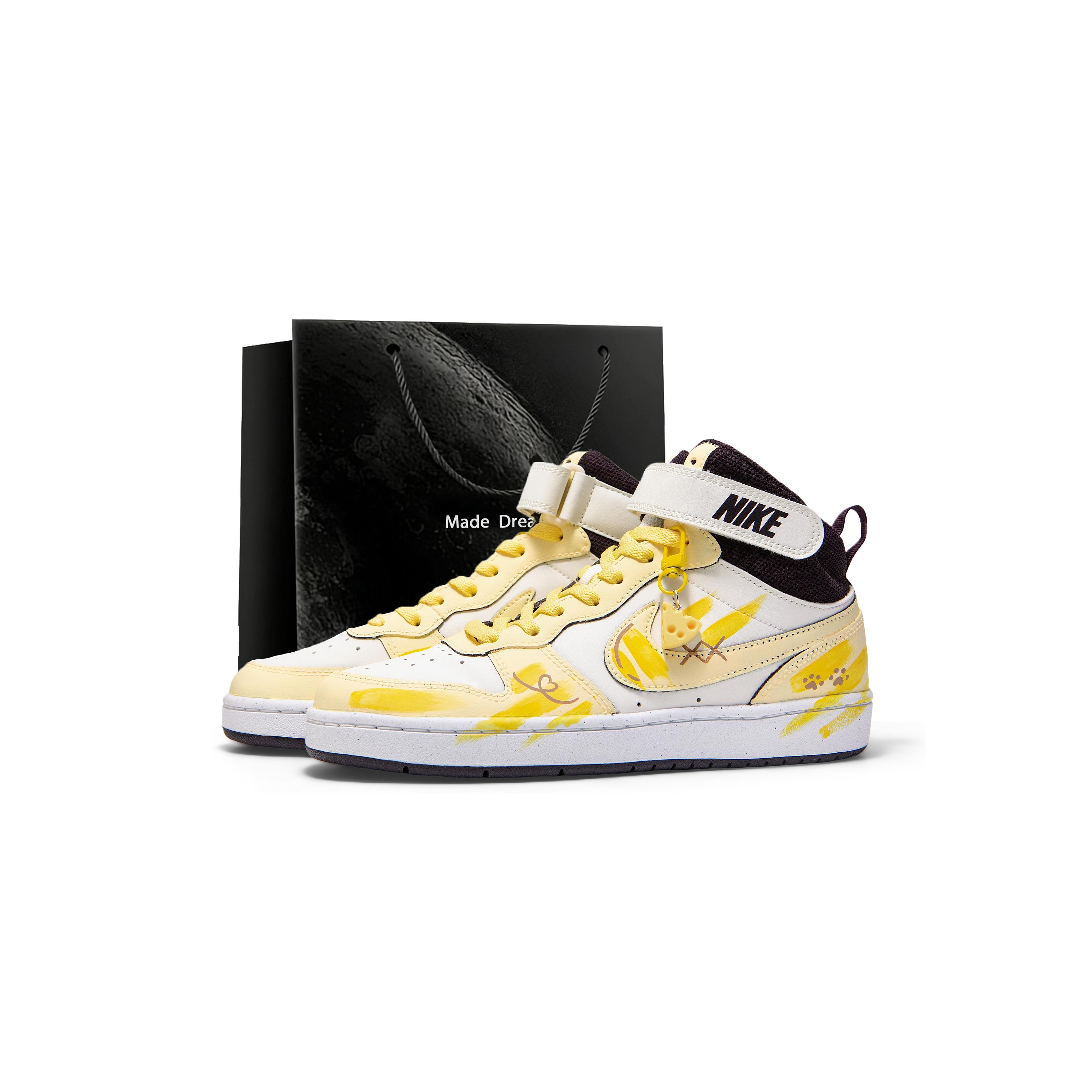 

Nike Court Borough 2 Leather Abrasion Resistant Slip Resistant Abrasion Resistant Slip Resistant Mid top CD7782-126(Team1704-SBOX) 35.5