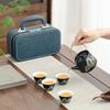 Travel tea set small set portable kung fu tea set outdoor express cup to send customers business gift printing
