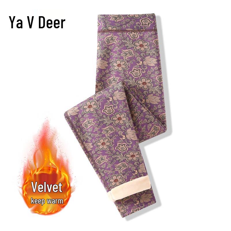 

Yalu Women s High-Waist Thermal Lamb Wool Lined Pants 4XL