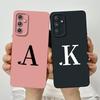 For Samsung Galaxy M34 5G Case SM-M346B Love Heart Letters Back Cover Liquid Silicone Phone Case For SamsungM34 M 34 5G Shell