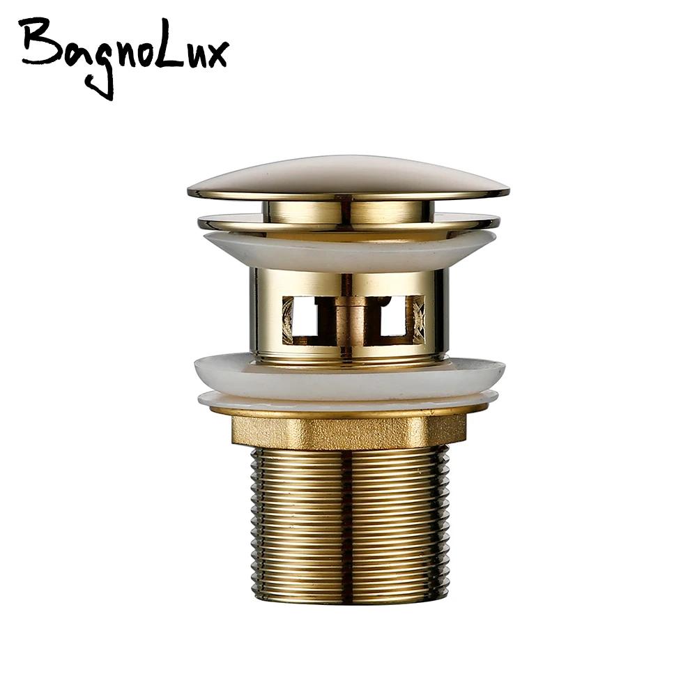Pop up Drain Button Bathroom Sink Plug Black Gold Rose Siphon Waste Stopper Wash Basin Faucet Accessory for Kitchen Or Bath Oil Drain Plugs 3