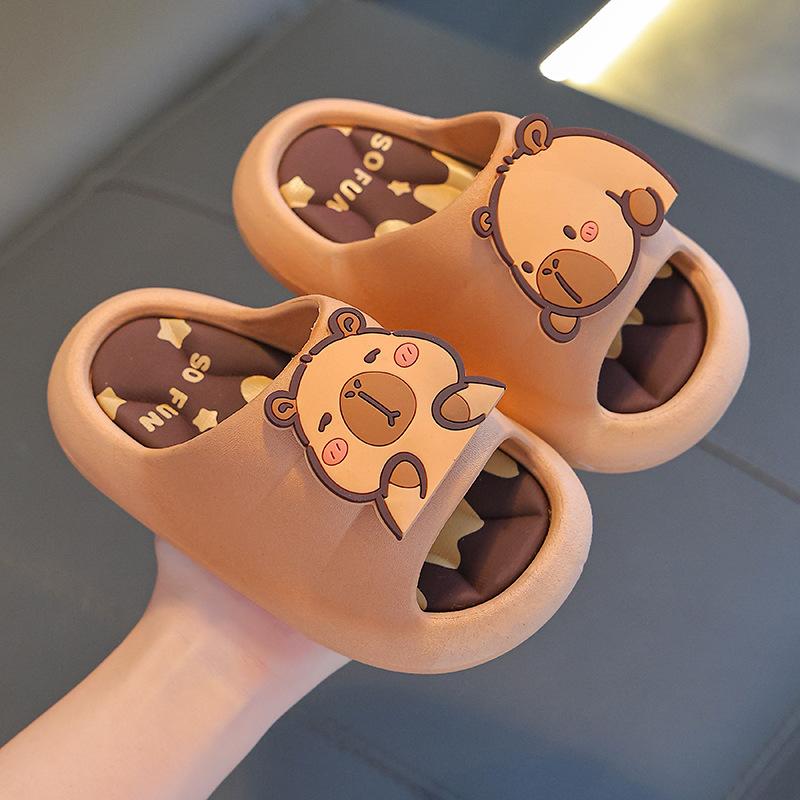 Kapibara Summer Children's Sandals Boys Non-Slip Parent-Child Indoor Bathing Girls Big Kids Baby Sandals