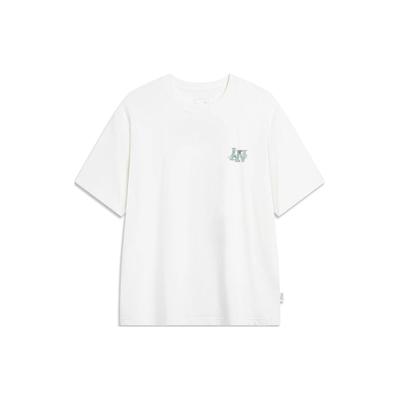 Li Ning Sports Life Collection T Shirt Men's Ivory AHSU319-1
