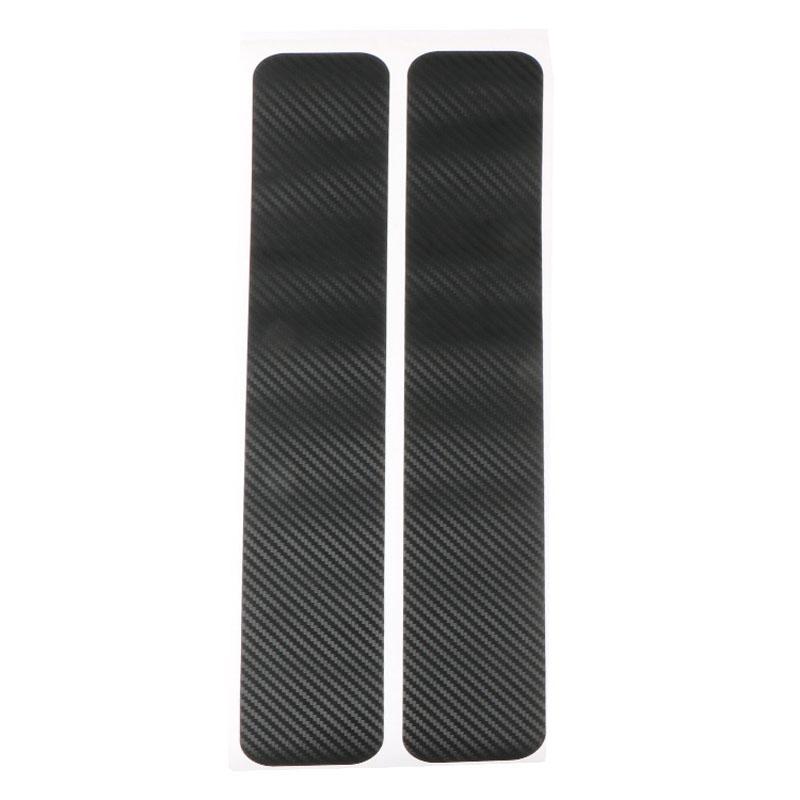 4pcs Black Car Door Sill Plate Protector 3D Carbon Fiber Look Car Sticker Sill Scuff Cover Anti Scratch Decal For All Car