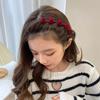 6Pcs/Set Fabric Red Black Plastic Small 2cm Hair Claw Hair Crabs for Girls With Non-Slip Teeth Hair Hoops Accessories For Women