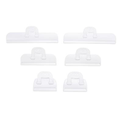 6pcs Bags Clips Plastic Food Clips Strong Anti Slip Snack Bag Sealing Clamps for Home