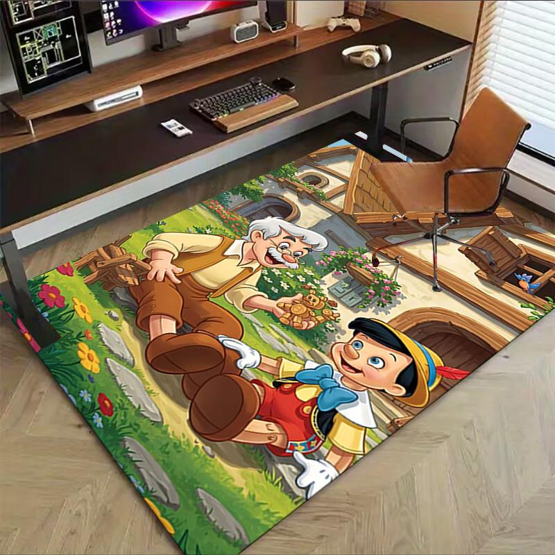 Joyful Grandfather'S Garden Carpet For Playroom Bedroom Living Room Sofa Home Decorkids Game Area Rug Nonslip Floor Mat