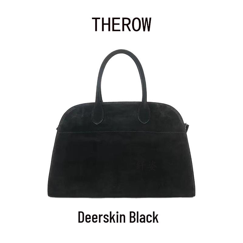 TheRow Margaux15 Large Genuine Leather Tote – Handheld Computer Bag in Style of Bai Baihe and Dong Jie