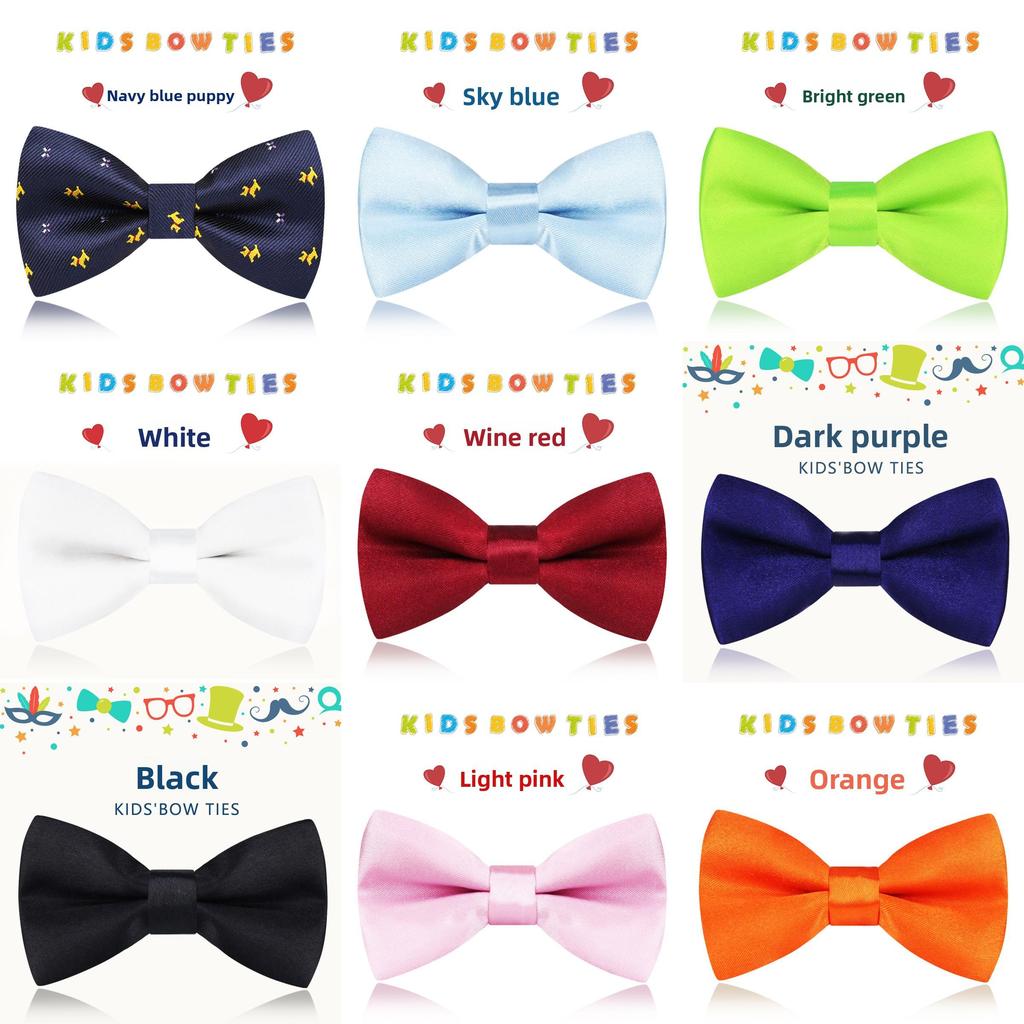 Childrens Korean Style Bow Tie With Silk Material For Party And Performance Use